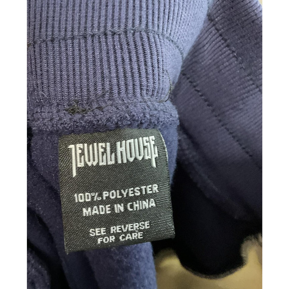 Jewel House Pants Mens 4XL Blue Colorblock Joggers Sweatpants 100% Polyester - Picture 9 of 11